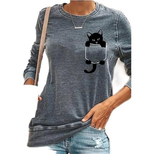 Cat Print Casual Harajuku Women T-Shirt BE O Neck Cheap Graphic Tee Summer Funny Cute Cat Printed Casual Cartoon Korean Tops