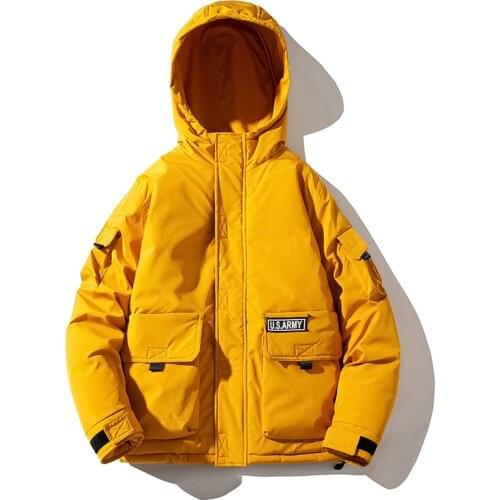 Womens Winter Thick Solid Short Jacket Safari Style Female Hooded Parkas with Pockets Casual Printed Ladies Coat for Outwear