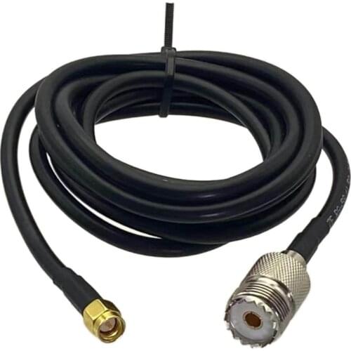 1PCS Cable SMA male plug to SO239 UHF female RG58 RF Coaxial Jumper pigtail 4inch~10FT