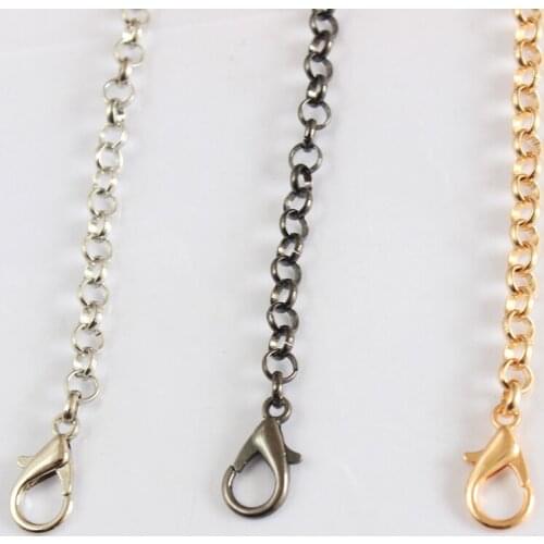 120Cm Metal Bag Chain Lobster Button Handbag Chain Women Shoulder Strap For Bags Replace Crossbody Chains Lady Bag Accessories