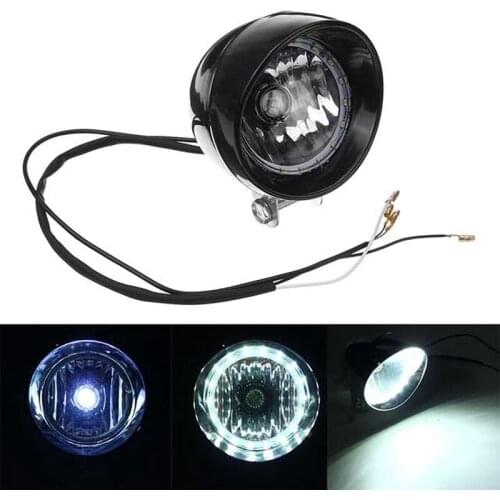 2PCS Motorcycle LED Passing Spot Light Fog Light Fog Lamp Angel Eye Light Headlight