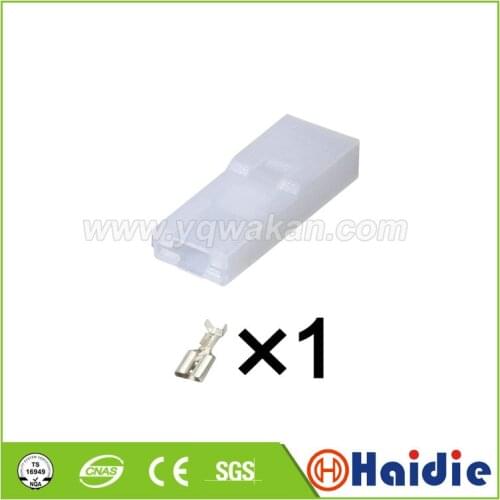 5sets 1pin Auto plastic housing plug electric wiring harness cable plug connector