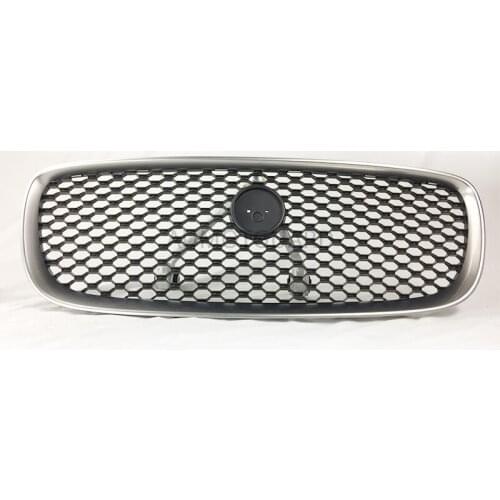 Auto Car Upper Front Grill Mesh Grille Replacement For Jaguar XF 2012 2013 2014 2015 Black Chrome