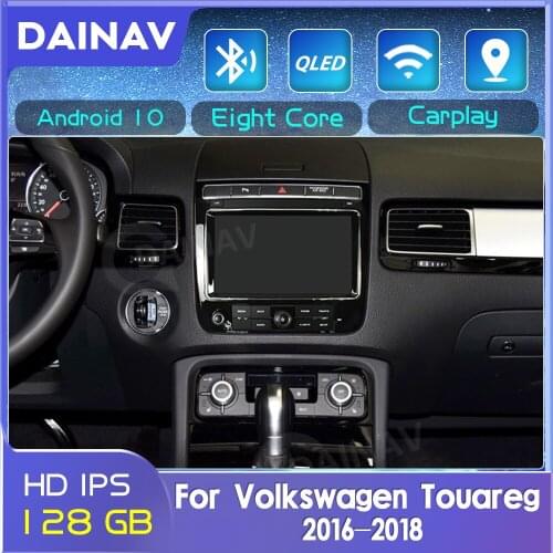 Android Car Autoradio Player For Volkswagen Touareg 2016 2017 2018 Car Radio 2 Din 128GB Multimedia DVD Player GPS Navigation
