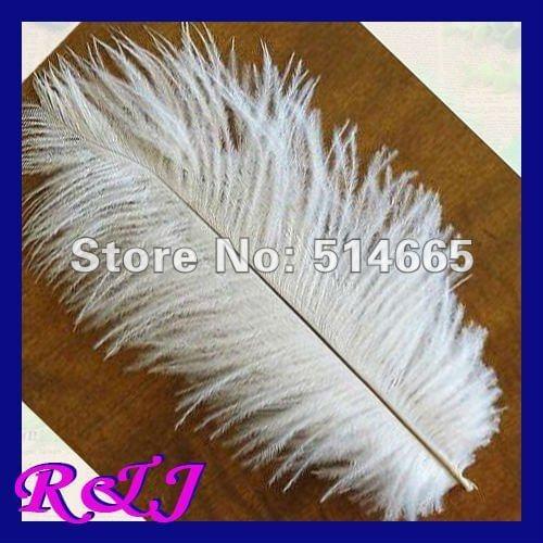 Free shipping Cheap ostrich feather 200pcs 10-12 inches 25-30cm white Ostrich plumage ostrich plume