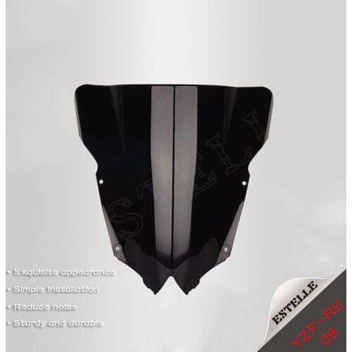 For Yamaha YZF R6 YZF-R6 YZF R6 2008-2016 08 16 ABS New High Quality Motorcycle Windshield black transparent wind guide plate