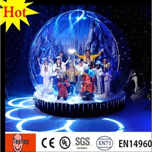 Lighted Giant Snow Globe for Christmas Decoration, Photo Snow Globe Inflatable,Commercial Quality Snow Globe Free shipping