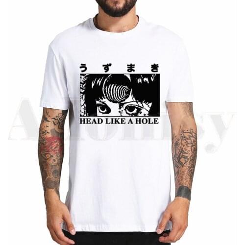 Horror comics Junji Ito Anime Kimono Haori Yukata Tshirt Hip Hop Girl Print Top Tees Harajuku Tshirts Fashion Summer T-shirt