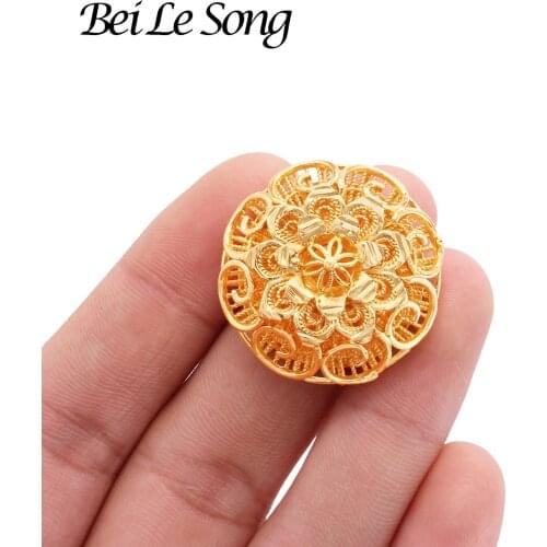 24K gold plated adjustable folwer Rings jewelry for women wedding accessories French jewellery Womens rings gifts African