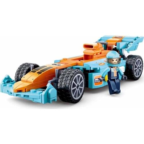2020 SLUBAN Formula 1 Speed Champions F1 Racing Super Car Vehicle DIY Building Blocks Kit Bricks Moc Model Toys For Kids Gifts
