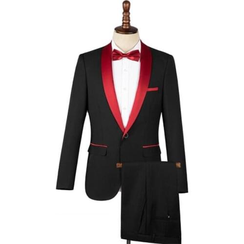 Host suits mens blazers dresses groom wedding singer choir performance costumes trajes de hombre de vestir elegantes de boda