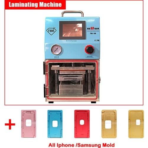 LY 108 desktop multi-functions Edge Screen Refurbish Layer OCA laminating machine professional for iPhone Samsung with 5 moulds