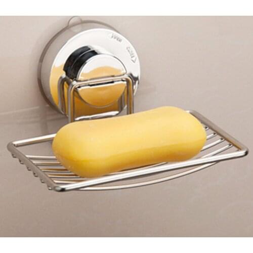 Nosii Stainless Steel Wall Mounted Sucker Suction Bathroom Kitchen Soap Holder