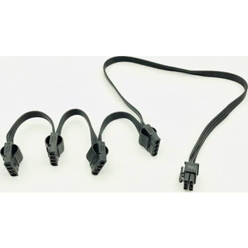 PCI-e 6Pin Male 1 to 4x Molex 4Pin Power Supply Cable Port Multiplier for CORSAIR RMx Series RM1000x RM850x RM750X RM650x RM550x