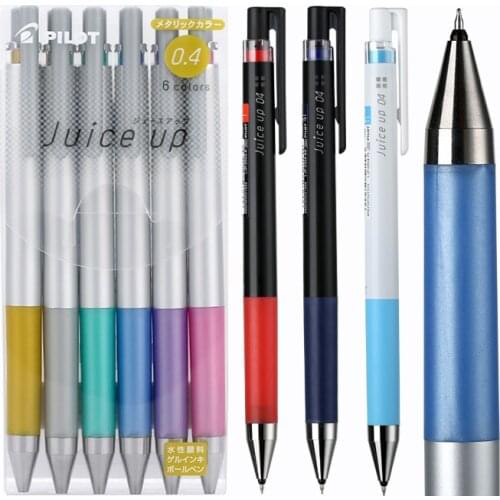 Pilot Juice Up Gel Pen Colored Ink Ballpoint Pen 22 Colors Extra Fine 0.4mm Normal Metallic Pearl Set School Supplies Stationery