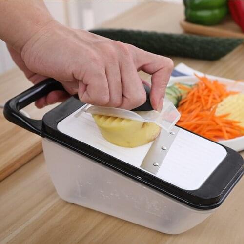 Multifunctional Vegetable Cutter Fruit Slicer Grater Shredders Drain Basket Slicers Gadgets Kitchen Cutting Tools