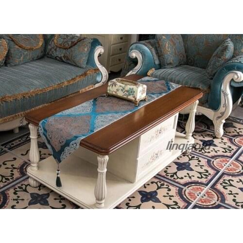 Modern and simple fabric table runner, European-style coffee table decoration table runner