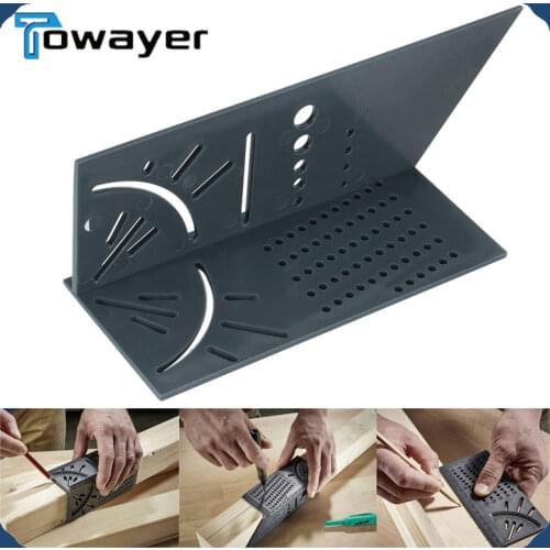 Wood Working Ruler 3D Mitre Angle Measuring Gauge Square Size Measure Tool Pen Gauge Measuring Gauging Carpenter