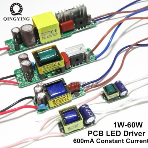 AC85-277V LED Driver 1-2x3w 2-4x3w 6-10x3w 10-18x3w 18-30x3w 600mA 650mA Constant Current Lighting Transformers Power Supply