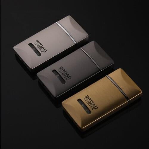 Ultra-Thin Jet Lighter Torch 1300 C Windproof Metal Jet Gas Window Butane Welding Cigarettes Cigar Lighters Gadgets For Man