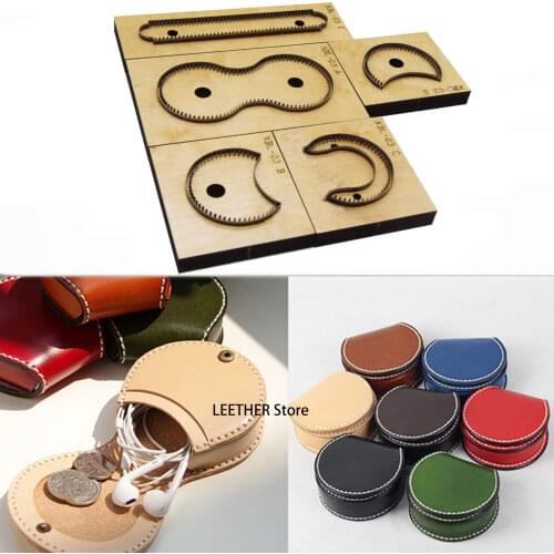Japan Steel Blade Rule Die Cut Steel Punch Coin Bag Cutting Mold Wood Dies for Leather Cutter for Leather Crafts