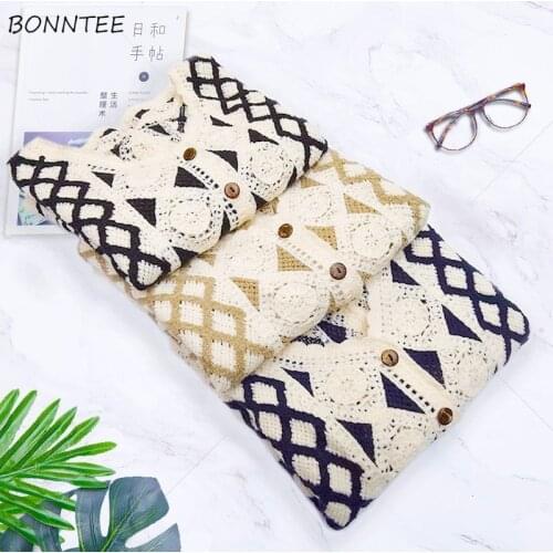 Vests Women Argyle Spring Korean Style Students High Street Outerwear Fashionable Simple Vintage Female V-neck Cozy Chic Newest