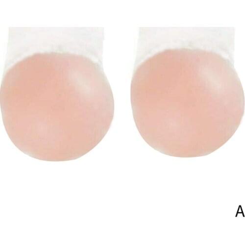 1 Pair Breathable Chest Stickers Women Flower Round Silicone Lady Invisible Shape Pad Instant Breast Anti-bump Lifters Bust L2F2