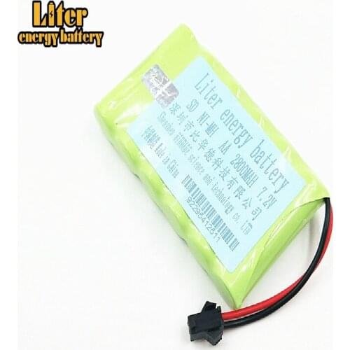2800mah 7.2v rechargeable battery pack battery nimh 7.2v aa nimh battery ni-mh 7.2v for Remote control electric toy tool boat