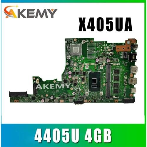 Akemy for ASUS X405U X405UA X405UN X405UR X405URR X405UQ X405URP X405UF Laotop Mainboard X405UA Motherboard 8GB RAM 4405U CPU
