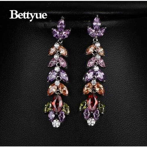 Bettyue Fashion Elegance Wholesale AAA Cubic Zircon Hot Sale Jewelry Earrings For Woman Gothic Style Wedding Party Gifts