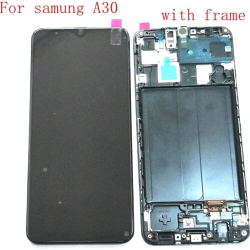2019 Amoled or TFT For Samsung Galaxy A30 A305 A305F/DS Lcd screen Display WIth Touch Glass frame Assembly