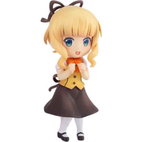 Is The Order A Rabbit? Kirima Syaro Q Version Action Figures Models Ornaments Hand-Made PVC Collectible Anime Peripherals Toys