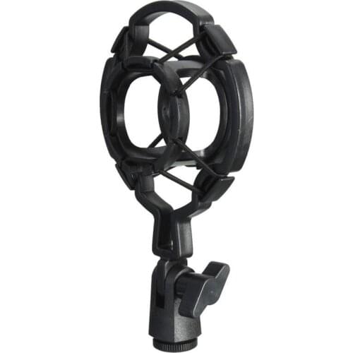 Condenser microphone small bottle microphone special 4.5CM plastic cantilever bracket shockproof webcast K song microphone clip