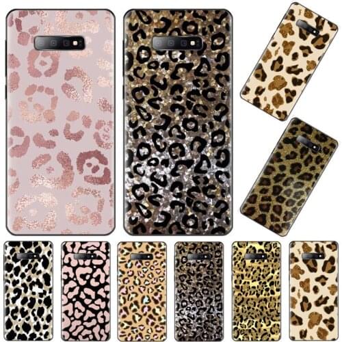 Leopard sexy Phone Cases For Samsung Galaxy S7 S8 S9 S10 S10e S20 s21 s30 plus lite Ultra 5g