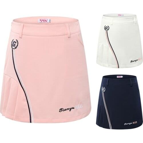 Summer Women Golf Pleated Skirt Breathable Golf Shorts Ladies Cotton Quick-Drying Golf Dress Sportwear S~XL D0671