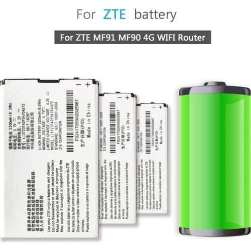 Li3723T42P3h704572 Battery 2300mAh For ZTE MF91 MF90 4G WIFI Router Li-ion Bateria