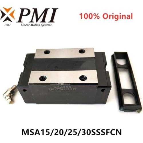 2pcs PMI linear guide slider block carriage MSA15SSSFCN MSA20SSSFCN MSA25SSSFCN MSA30SSSFCN for CNC router MSA15/20/25/30S -N