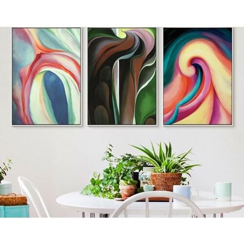 Cloud Shadow Triple A2 A3 A4 Canvas Abstract Art Poster Print Picture Wall Living Room Bedroom Modern Home Decor/decoration home