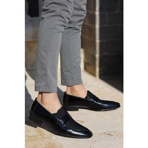 Ayakland P403 Japanned Leather Satenli 100 Leather Classic Men 'S Shoes