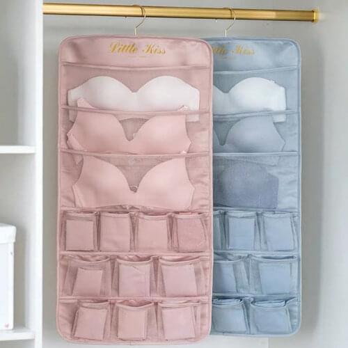 Closet Underwear Organizer Double-Sided Reticulate Hanging Storage Bag Organisateur Sous Vetement Bra Socks Ondergoed Organizer