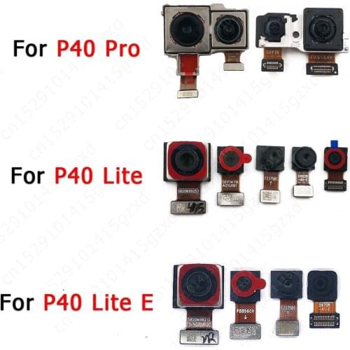 Original Front Back Camera For Huawei P40 Lite E Pro Small Rear Frontal Selfie Facing Camera Module Flex Replacement Spare Parts