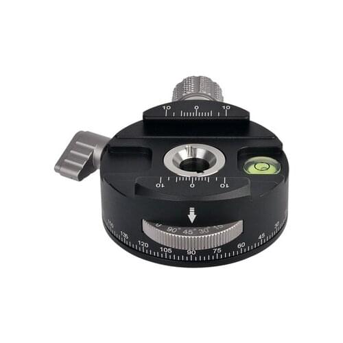 360° Panoramic Revolv scale Plate Clamps camera tripod head Macro video Photograph for canon nikon sony