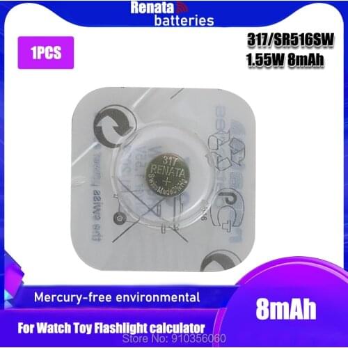Renata LONG LASTING 317 SR516SW SR62 D317 V317 Watch Battery Silver Oxide Batteries