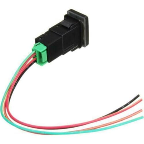 Blue LED Push Button Switch For Toyota Tacoma Tundra 4Runner Hilux RAV4 ON-OFF Parts Replacement Universal High Quality