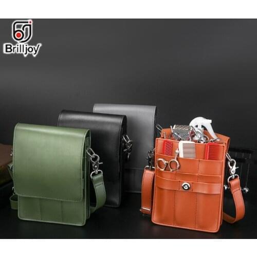 Brilljoy Large Capacity Scissors Waist Shoulder Bag Pet Hair Styling Tool Storage Barber Hairdressing Kit Pouch Haircut Holster