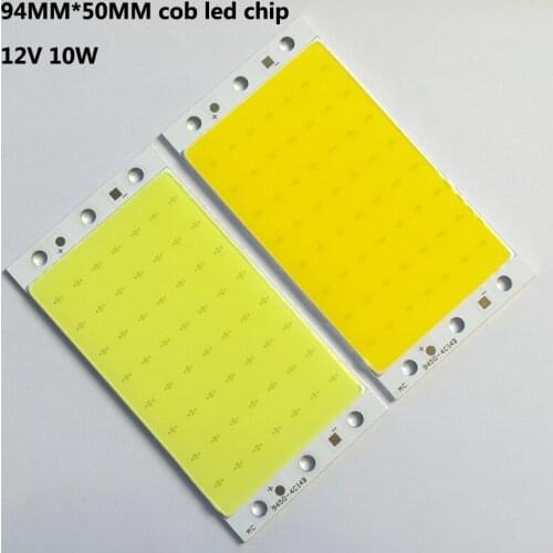 High Quality LED COB Light Strip 12V-15V 10W 94mm*50mm DIY LED COB For Home Outdoor Lamp Light Source 2pcs/lot Free Shipping
