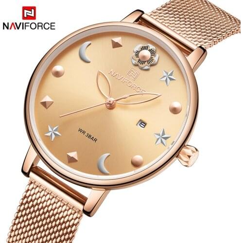 Top NAVIFORCE Women Watch Brand Watches Luxury Quartz Waterproof Wristwatch Ladies Girls Fashion Simple Clock relogios feminino