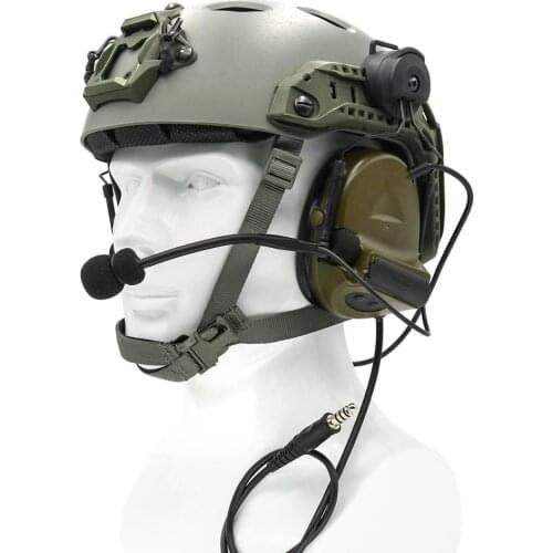 Outdoor hunting headphones Tactical helmet mount ARC track noise reduction pickup COMTAC II tactical electronic shooting headset