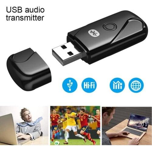 Long Range USB Bluetooth 4.2 Audio Transmitter Adapter for PC Laptop Wireless Transmitter Receiver DJA99