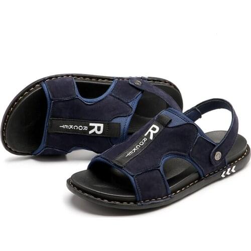 Vietnam leather de sandalet big size sandali couro sandalia sandalen playa 2020 man beach genuine rubber classic shoes ete piel